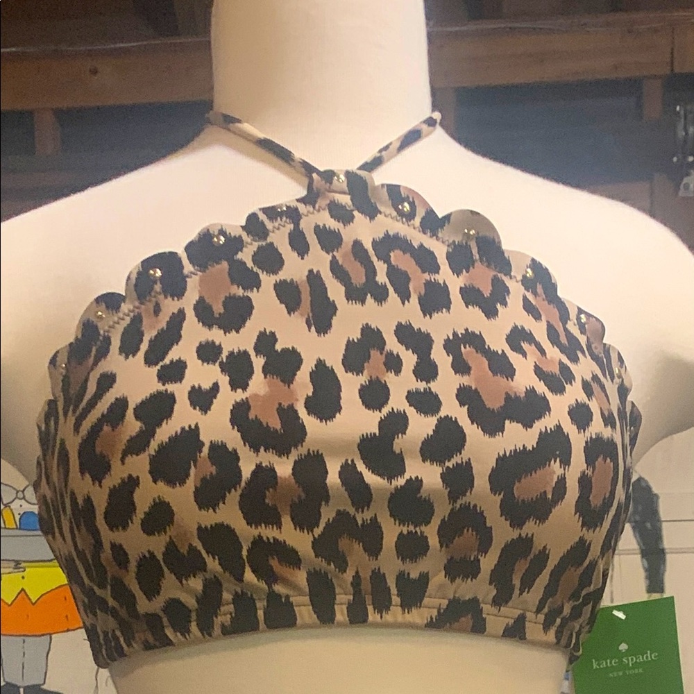 Woman’s animal print bikini
